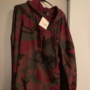 Camo T-shirt sweater dress